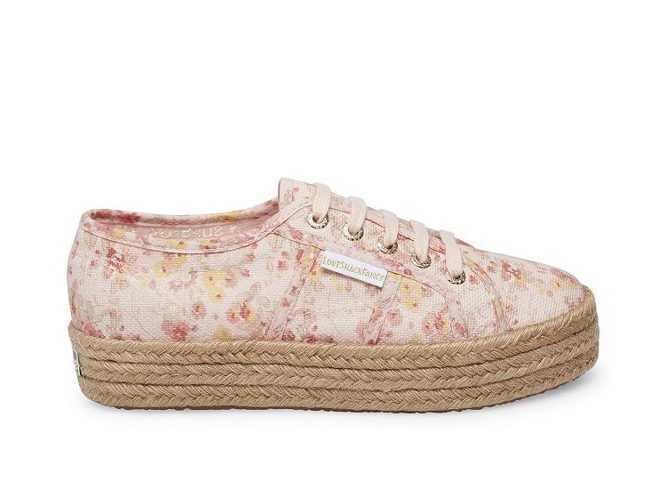 Superga 2730 Fancotropew Pink Multi - Womens Superga x LoveShackFancy Shoes